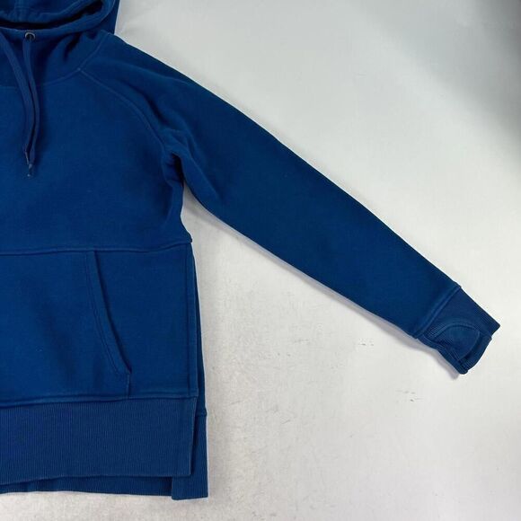 Athleta Poseidon Blue Sundown Hoodie Kangaroo Pocket Size M Womens Sweatshirt - Picture 6 of 10